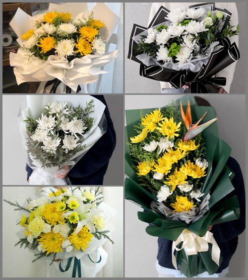 河北邯郸魏县沙口集乡白事花束代送
